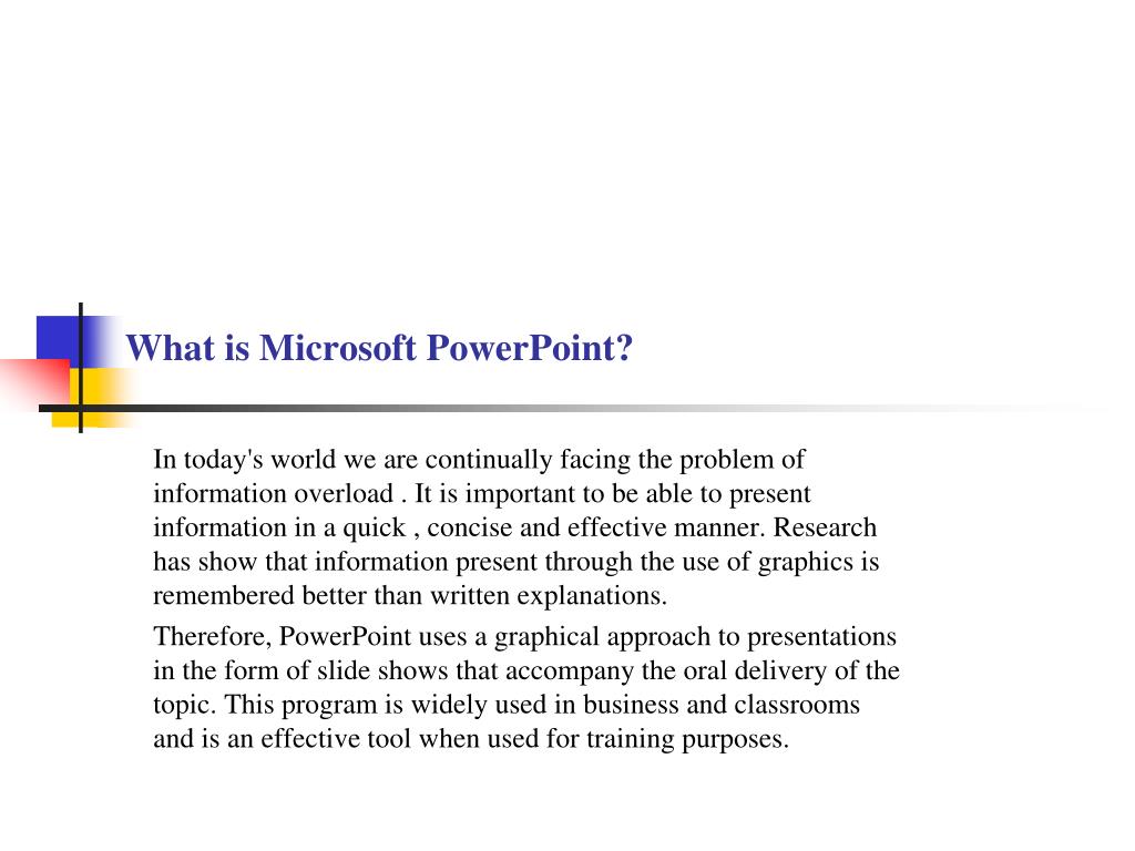 definition of microsoft presentation