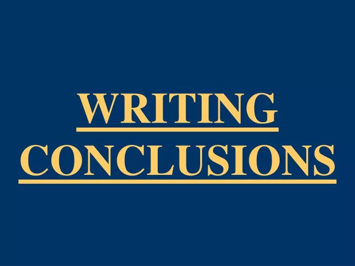 conclusion writer tool