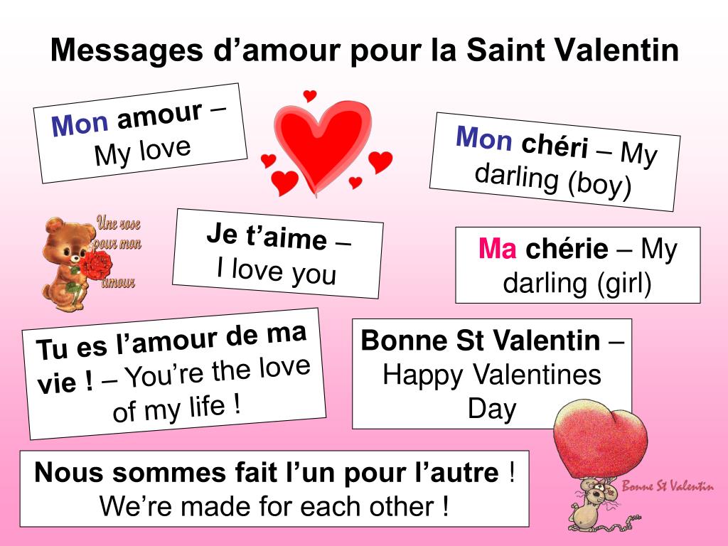 Ppt La Saint Valentin Powerpoint Presentation Free