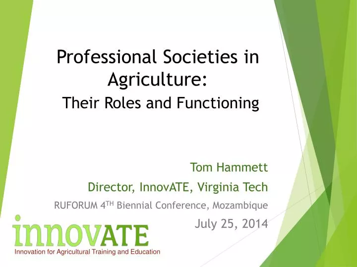 ppt professional societies in agriculture their roles and professional societies