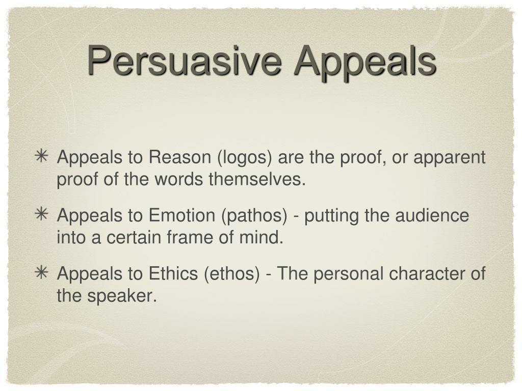 What Are The Three Persuasive Appeals