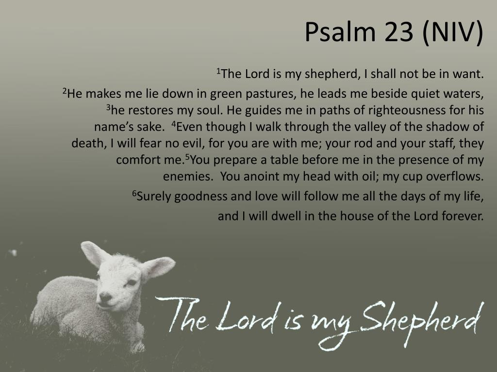 Psalm 23 Niv Printable