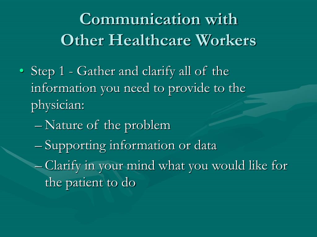 PPT - Communication Among Healthcare Providers PowerPoint Presentation ...