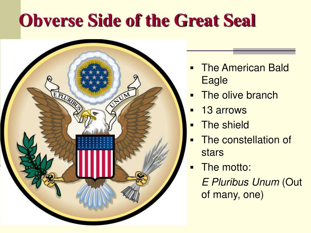 PPT US SYMBOLS THE GREAT SEAL PowerPoint Presentation Free Download 