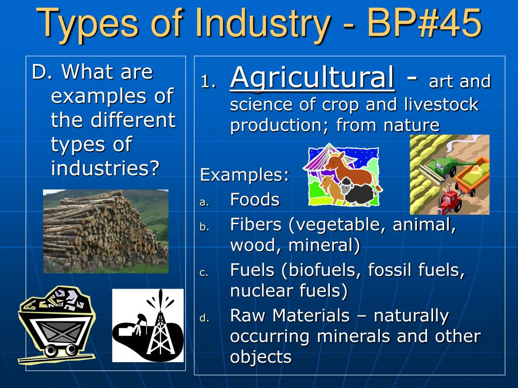 PPT How is industry like a house? (industry is the making of goods or