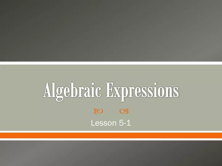 algebraic expressions n.