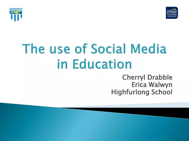 Ppt the use of social media in education powerpoint presentation 