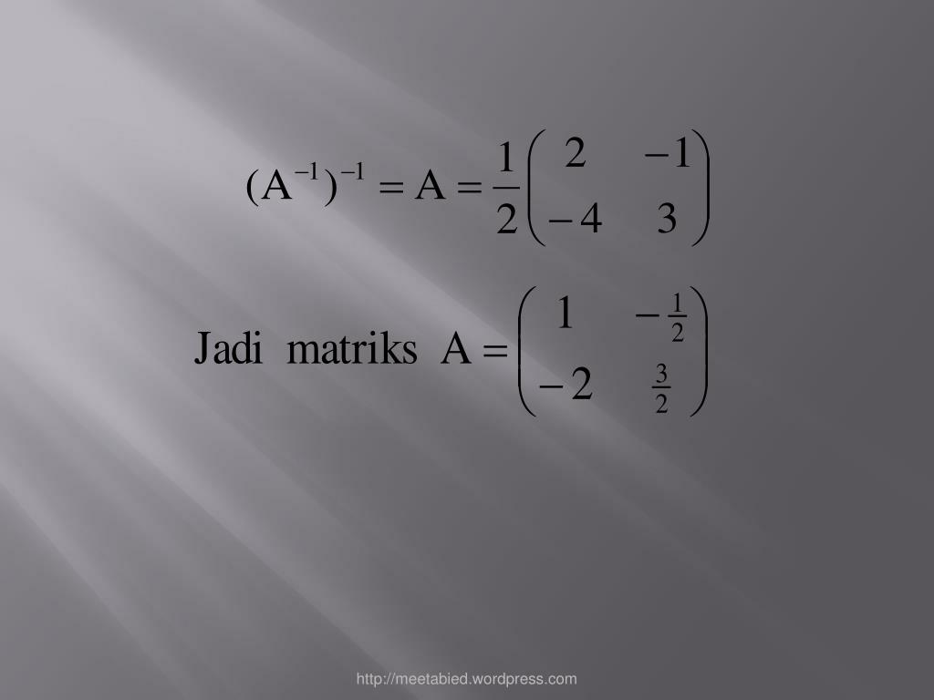 14+ Contoh Soal Matriks Singular Ordo 2x2 - Kumpulan ...