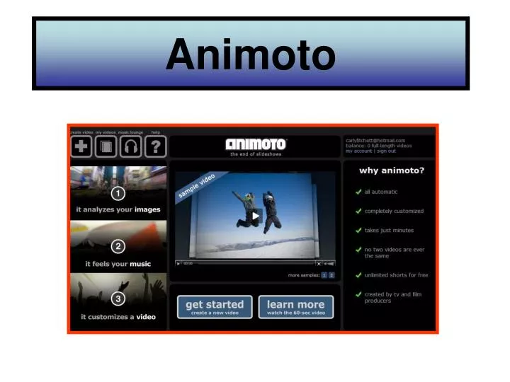 download animoto video free