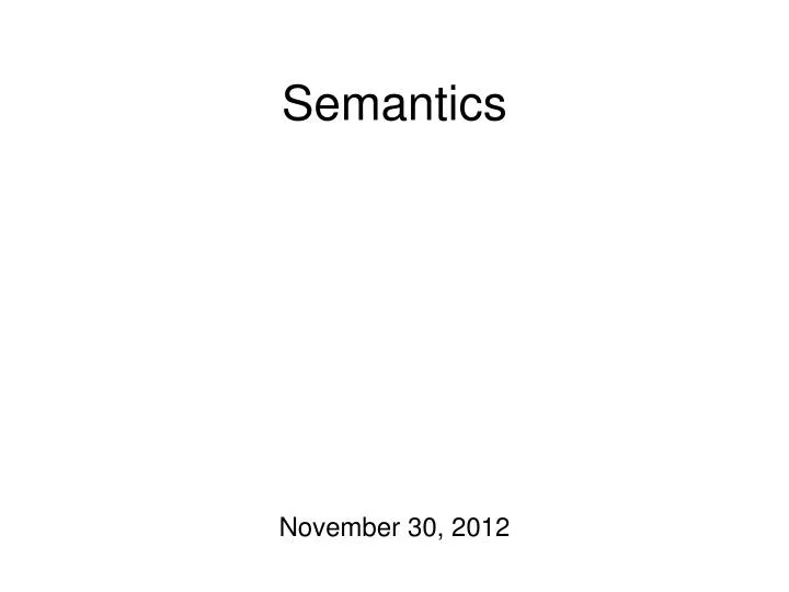semantics n.