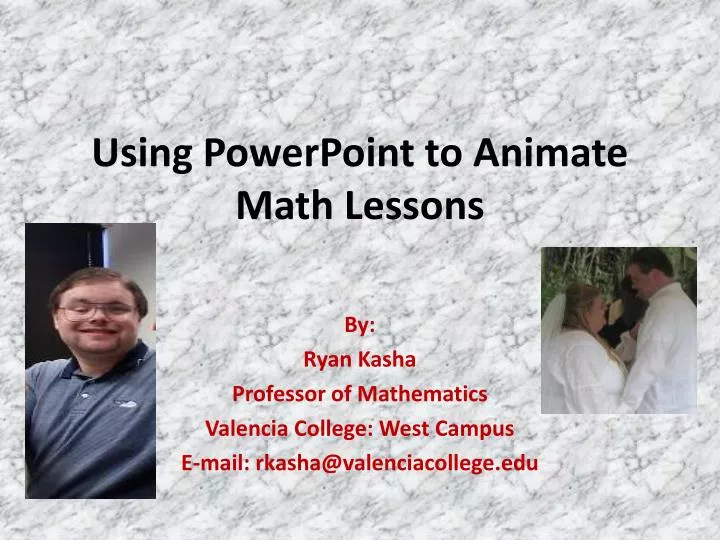 using powerpoint to animate math lessons n.