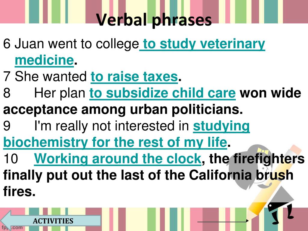PPT Verbal Phrase PowerPoint Presentation Free Download ID 5487363