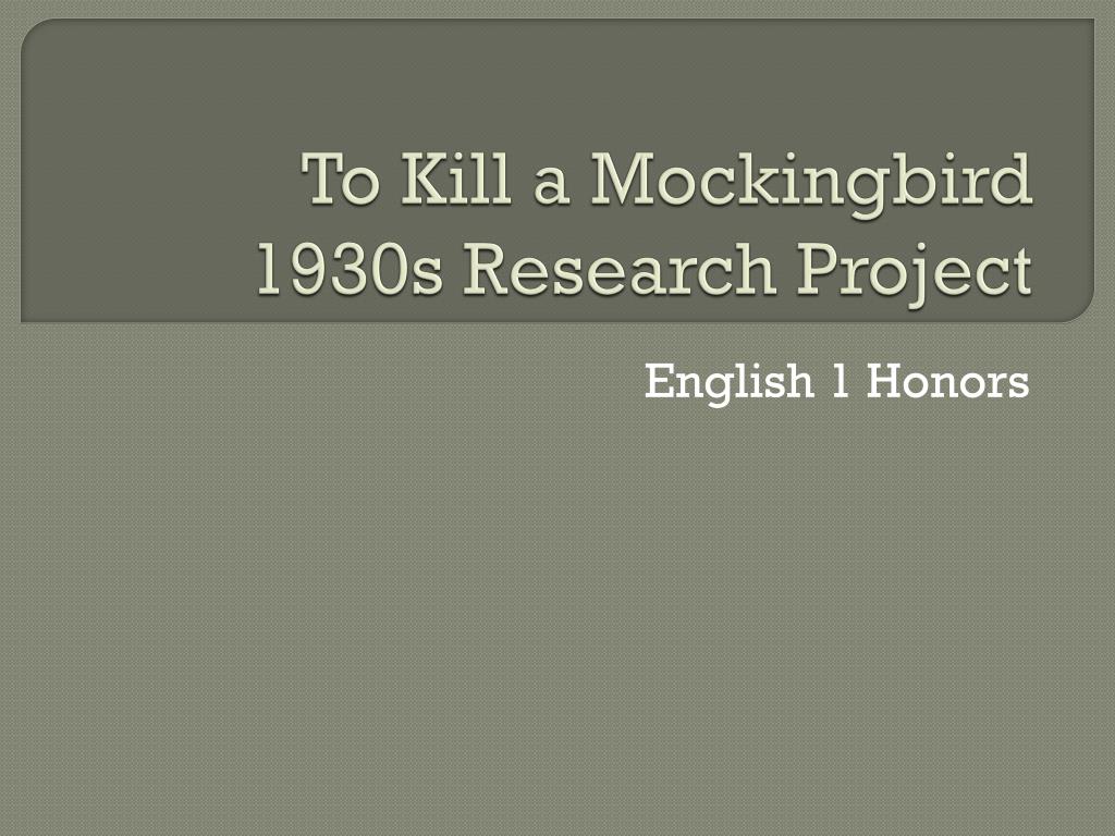 to kill a mockingbird 1930s