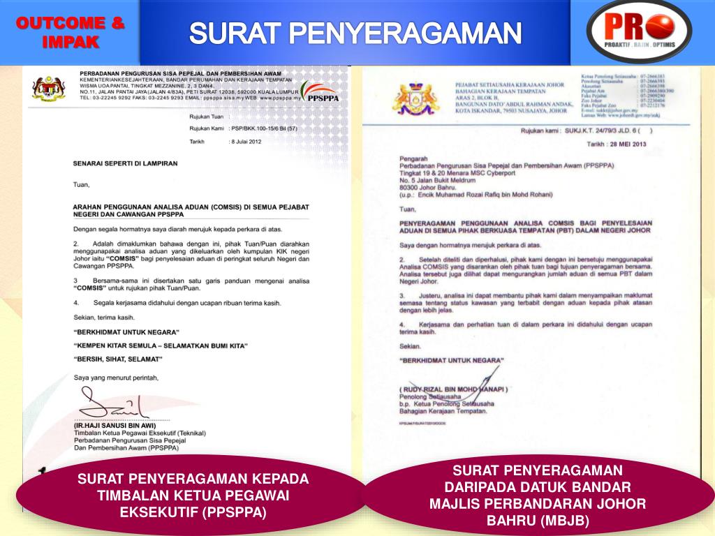 Contoh Surat Aduan Kepada Majlis Perbandaran 