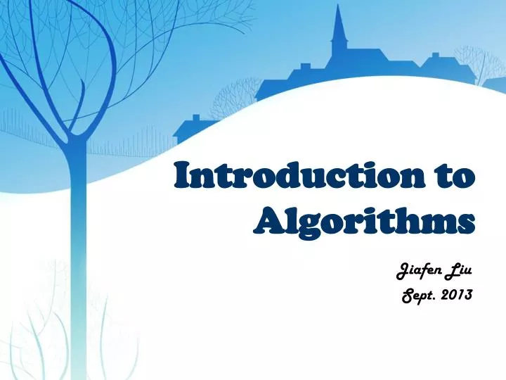 Ppt introduction to algorithms powerpoint presentation free download