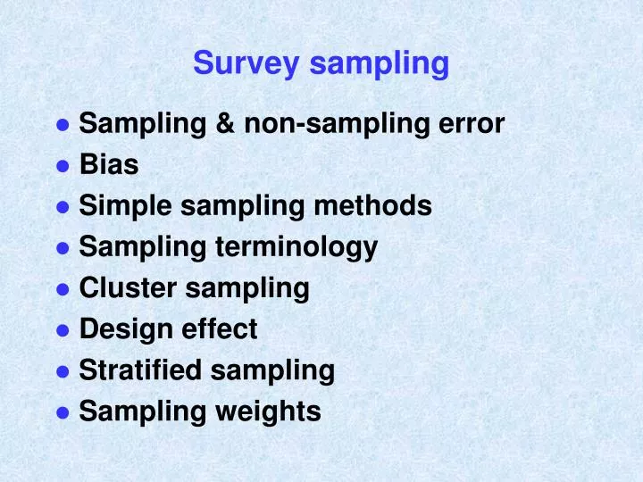 PPT Survey Sampling PowerPoint Presentation Free Download ID 5490705 PPT Survey Sampling PowerPoint Presentation Free Download ID 5490705
