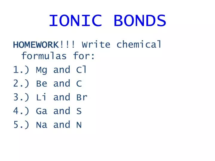 Ppt Ionic Bonds Powerpoint Presentation Free Download Id 5491360