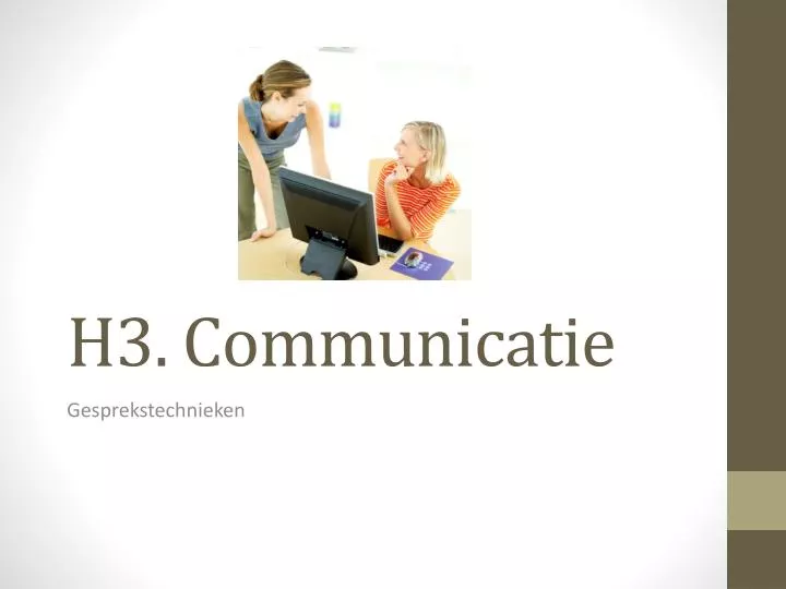 h3 communicatie n.