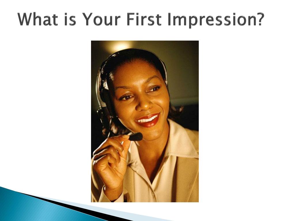 first impression example first impression example