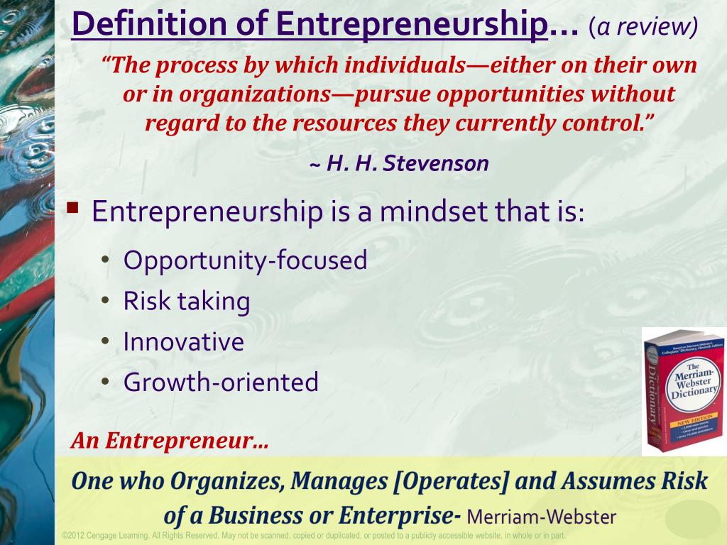 Entrepreneurship Meaning And Importance - Management And Leadership