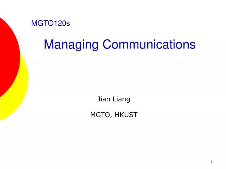 mgto120s managing communications n.