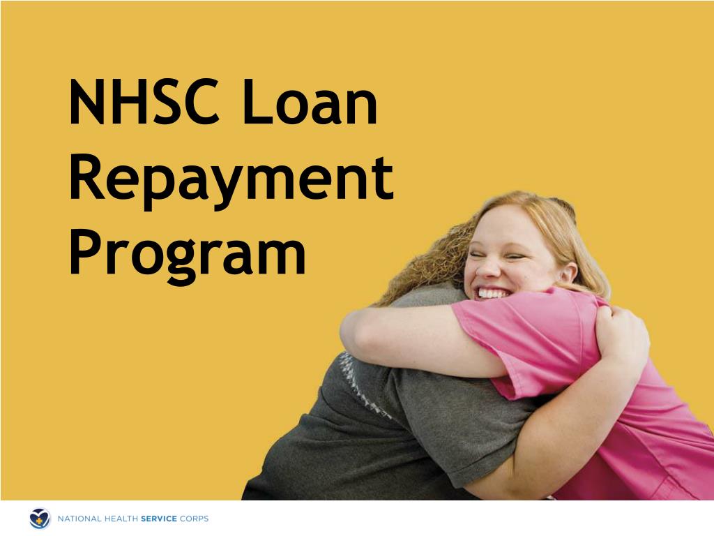Nhsc loan repayment job opportunities