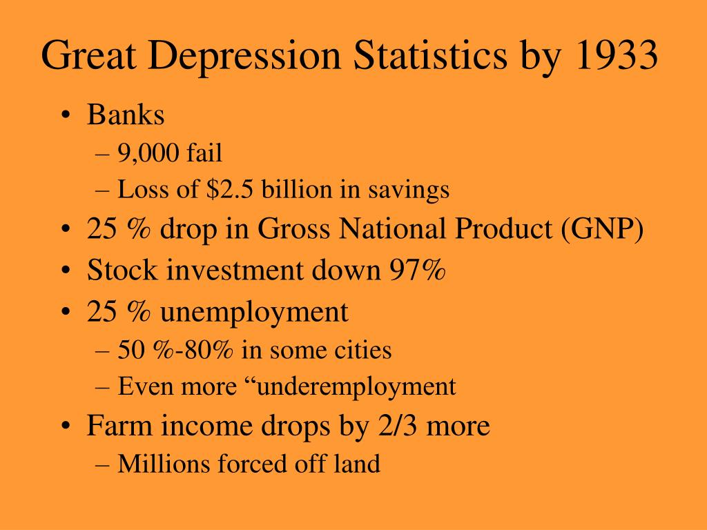 PPT - THE GREAT DEPRESSION PowerPoint Presentation, free download - ID ...