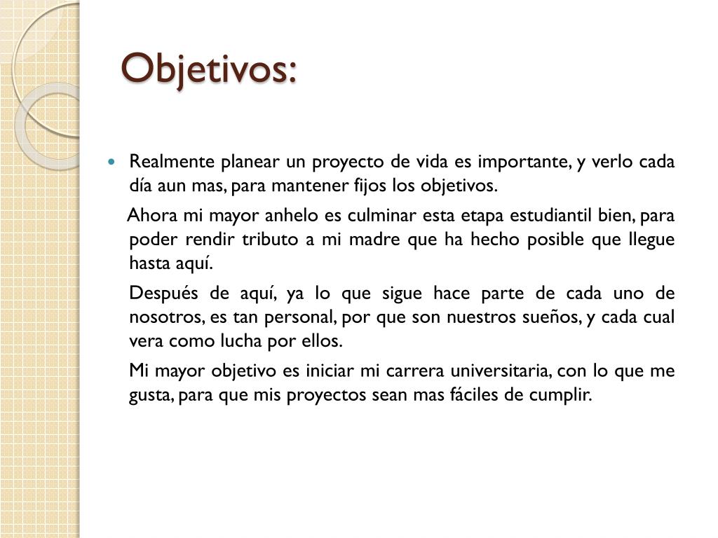 Ejemplo De Proyecto De Vida A Corto Plazo Compartir Ejemplos 1235