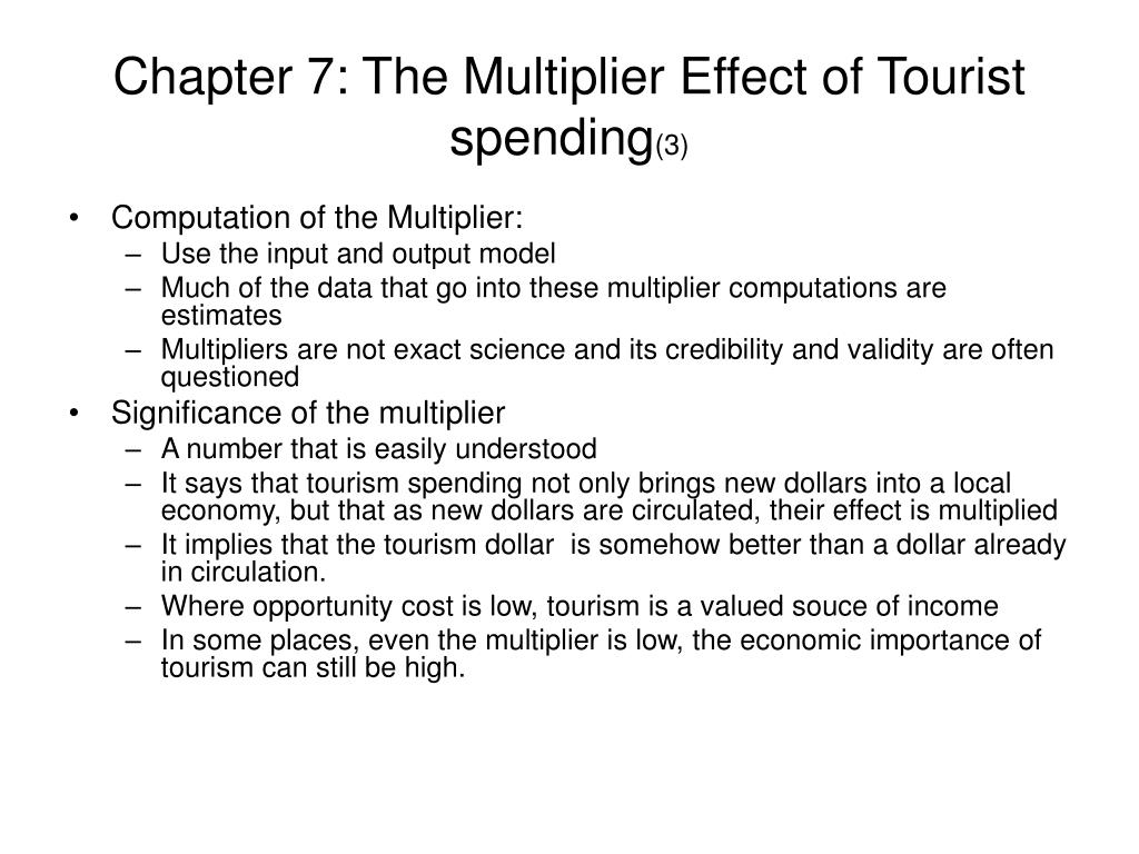 multiplier effect of tourism as to employment