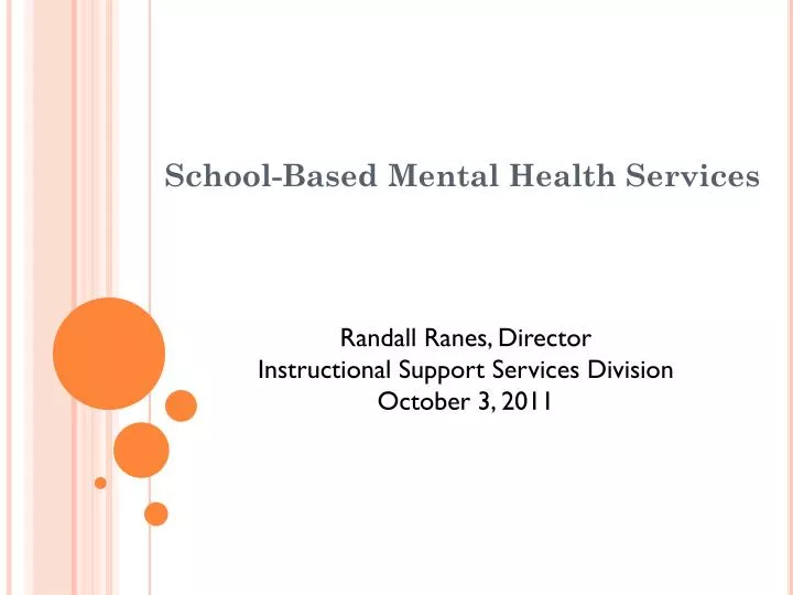 Ppt school based mental health services powerpoint presentation free 