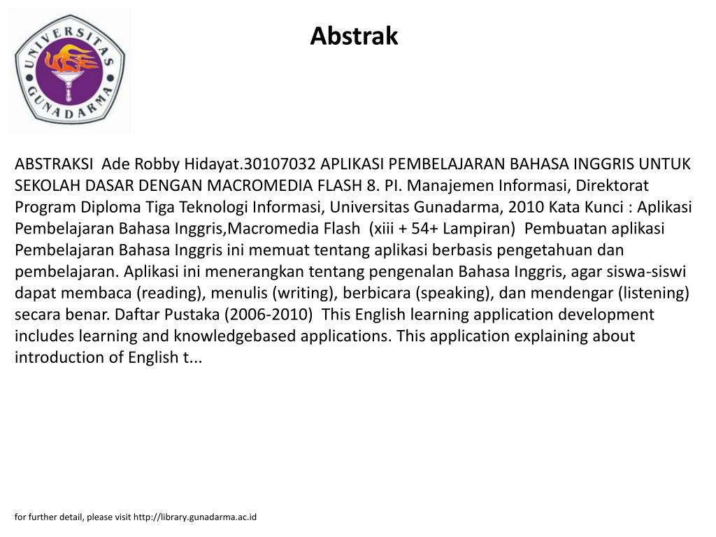Ade Robby Robby PPT - APLIKASI PEMBELAJARAN BAHASA INGGRIS UNTUK SEKOLAH Ade Robby ...