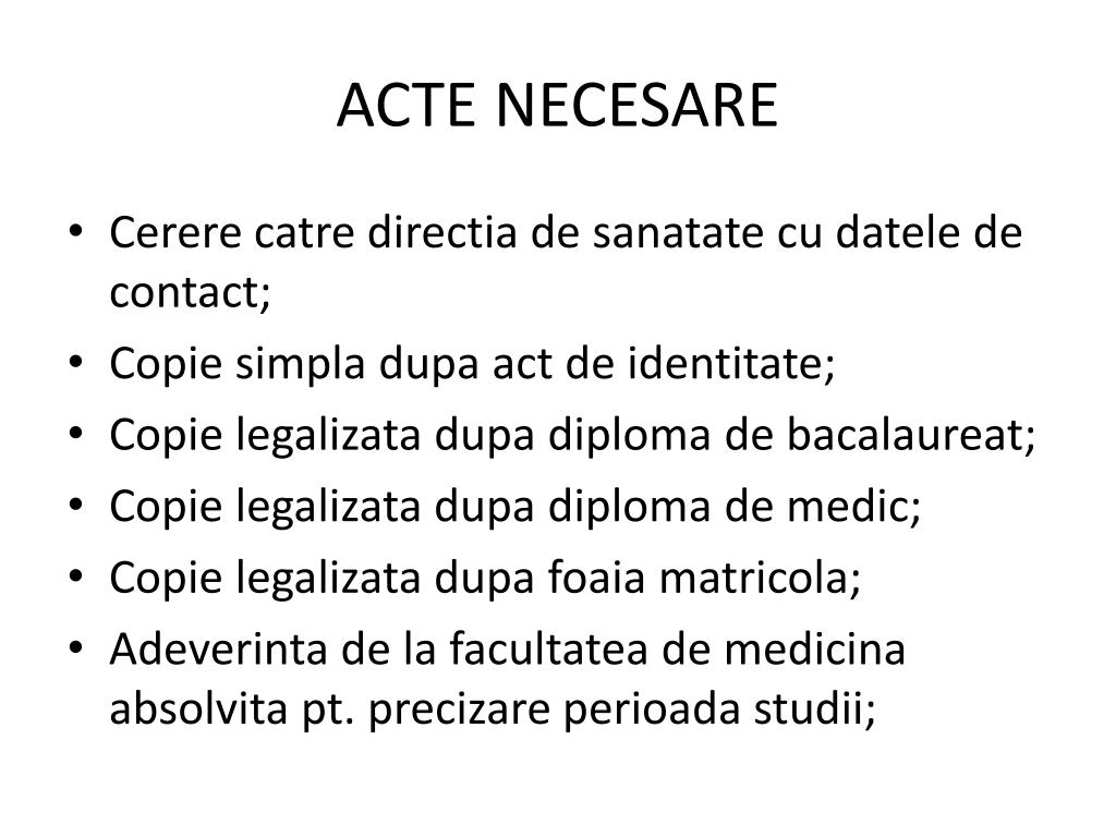 PPT - ACTE NECESARE PowerPoint Presentation, free download - ID:5500342