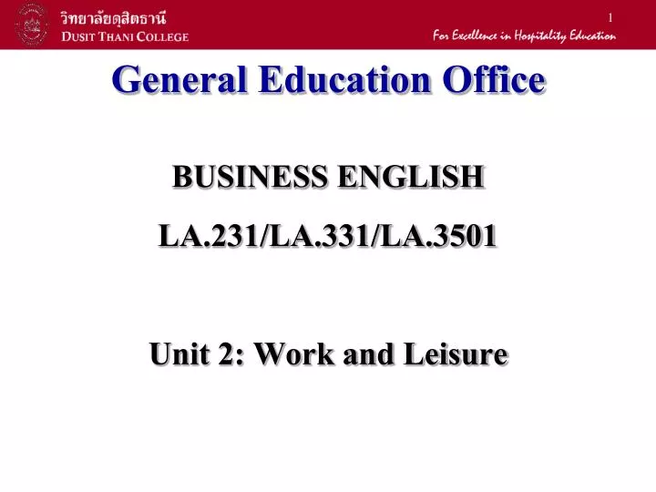 general education office n.