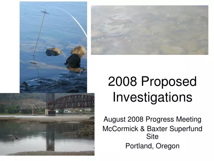 2008 proposed investigations n.