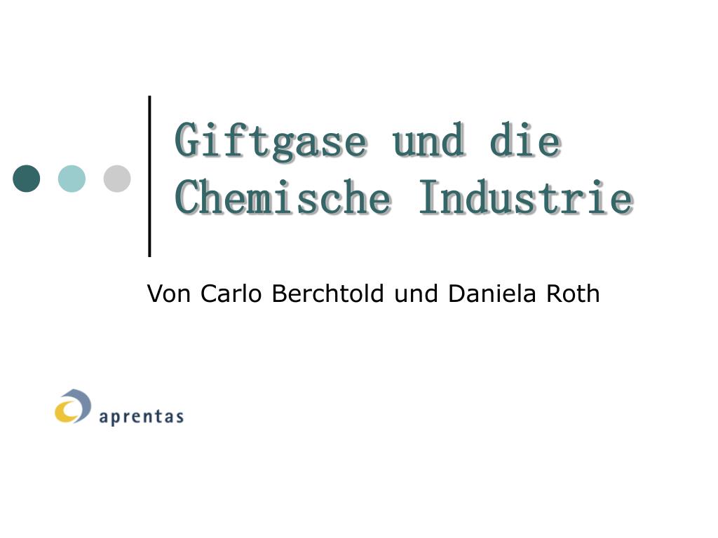 PPT - Giftgase und die Chemische Industrie PowerPoint Presentation, free  download - ID:5501124