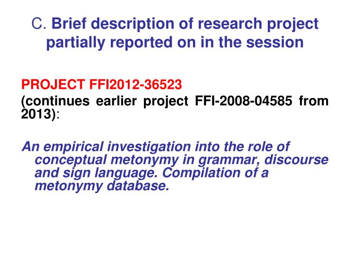 a brief description of when she was good Writing a summary a summary is condensed version of a larger reading a summary is not a rewrite of the original piece and does not have to be long nor should it be long to write a summary, use your own words to express briefly the main idea and relevant details of the piece you have read. a brief description of when she was good Writing a summary a summary is condensed version of a larger reading a summary is not a rewrite of the original piece and does not have to be long nor should it be long to write a summary, use your own words to express briefly the main idea and relevant details of the piece you have read.