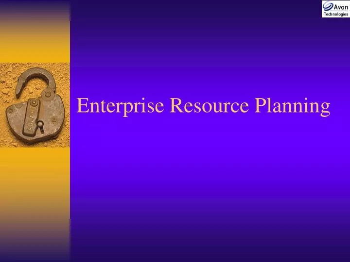 enterprise resource planning n.