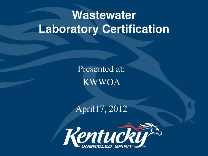PPT Wastewater Laboratory Certification PowerPoint Presentation, free