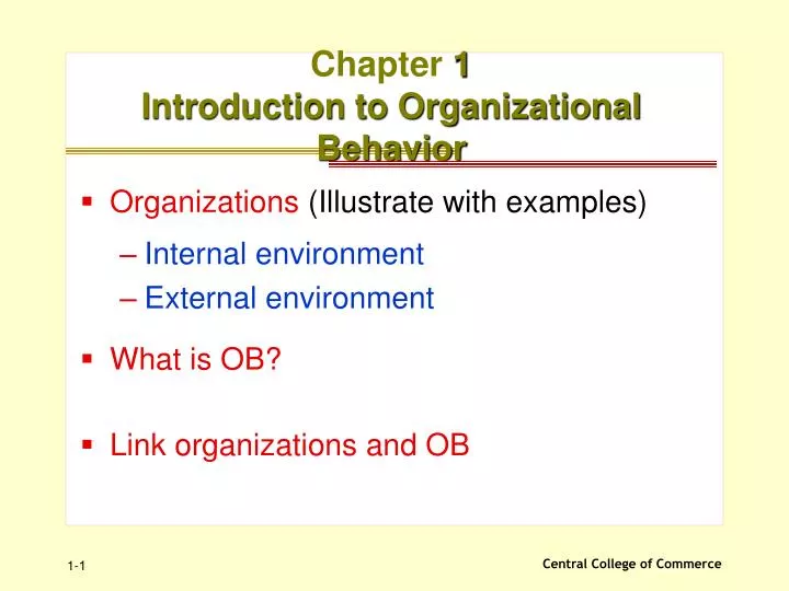 Ppt Chapter 1 Introduction To Organizational Behavior Powerpoint Ppt Chapter 1 Introduction To Organizational Behavior Powerpoint