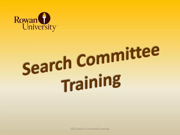 Search committees and job screening