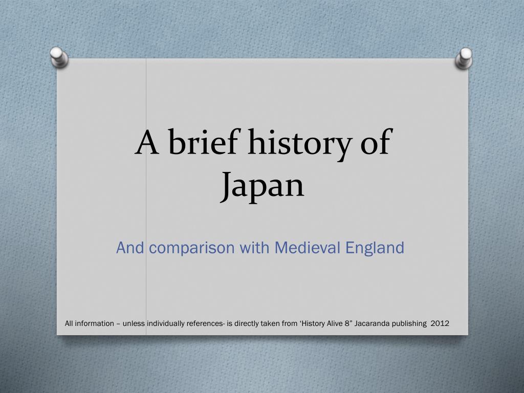 PPT - A brief history of Japan PowerPoint Presentation, free download -  ID:5505599