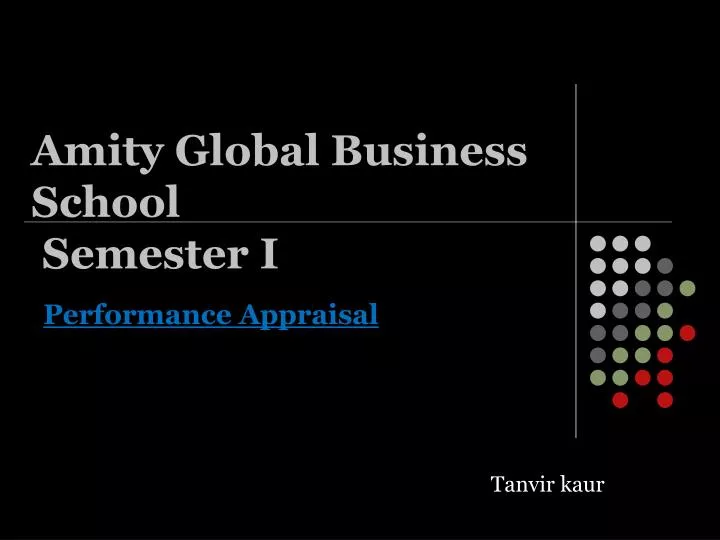amity global business school semester i n.