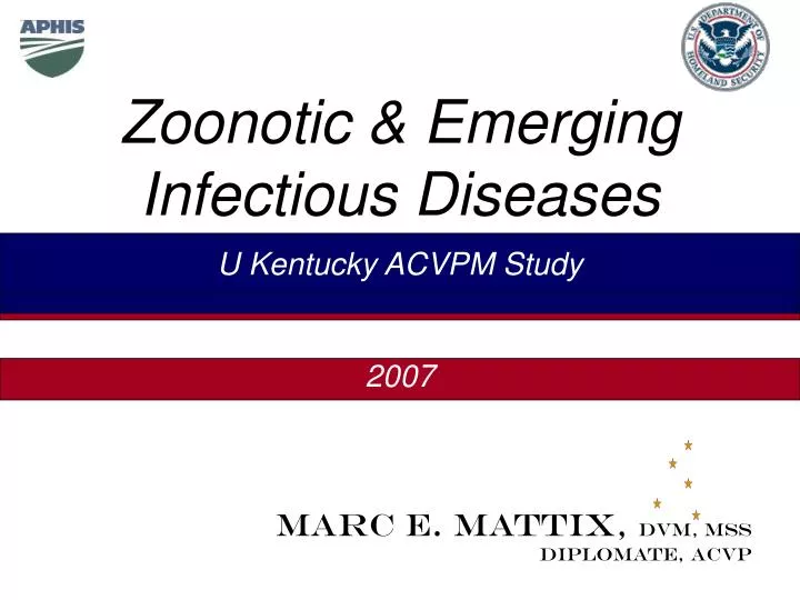 PPT - Zoonotic & Emerging Infectious Diseases PowerPoint Presentation ...