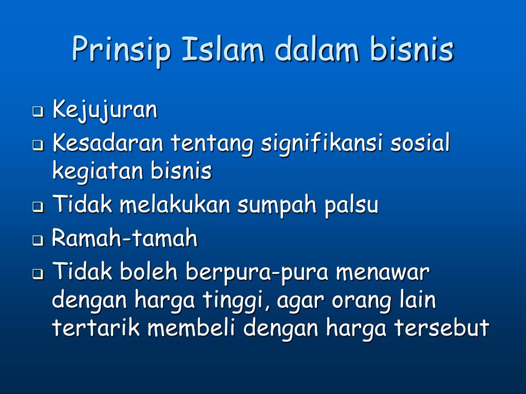 PPT - Etika Bisnis Konvensional dan Etika Bisnis Islam PowerPoint