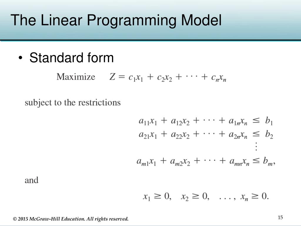 assignment model in linear programming