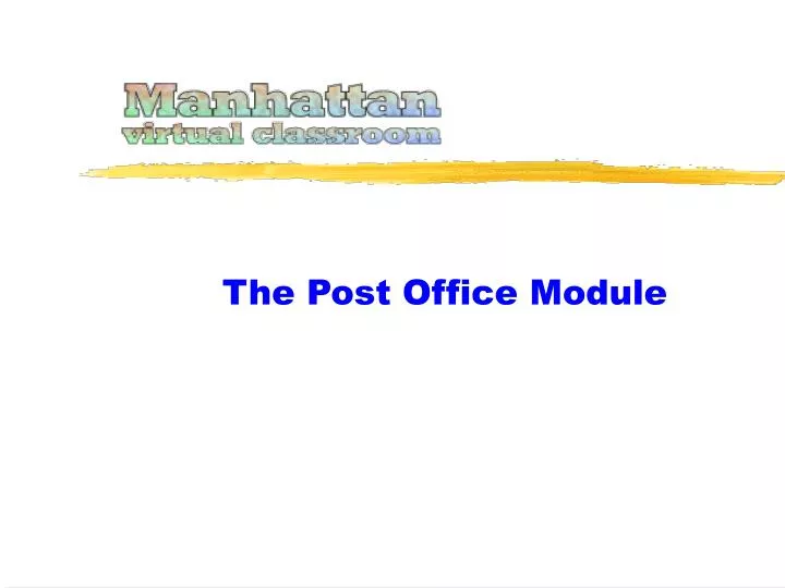 the post office module n.