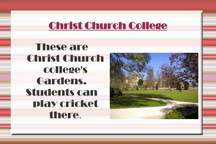 christ church college n.