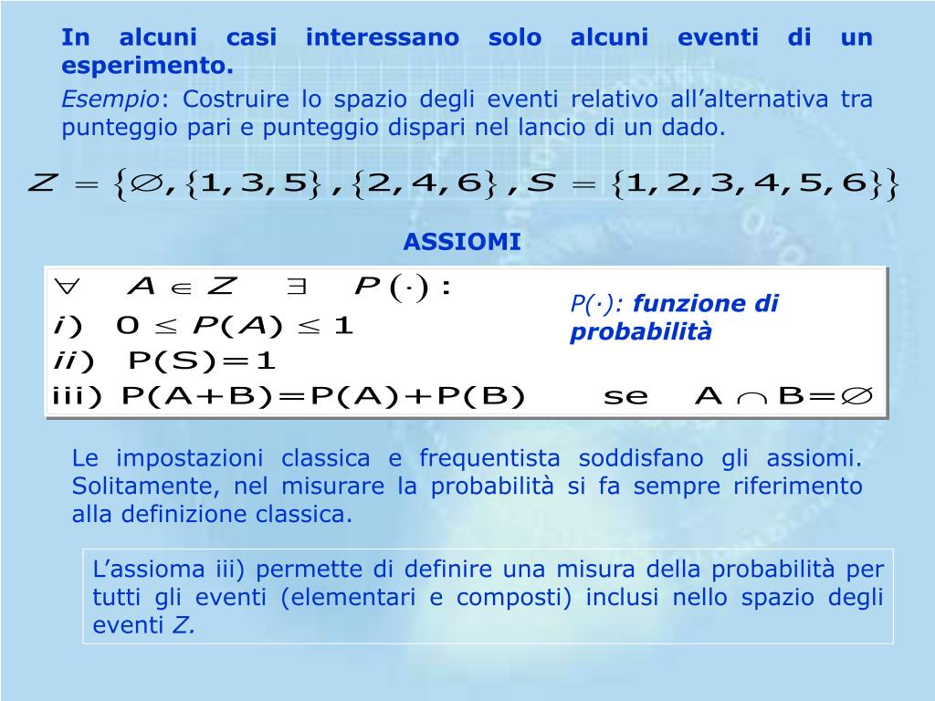 Probabilità E Statistica Per L'ingegneria E Le Scienze PPT - TEORIA DELLA PROBABILIT Á E DELL’INFERENZA STATISTICA PowerPoint