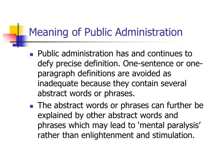 ppt political science and public administration part 2 lecture 1 public administration definition