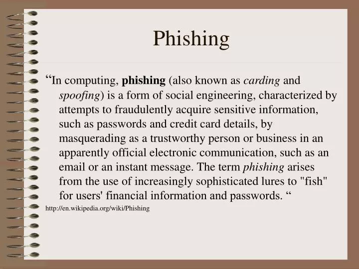 phishing n.